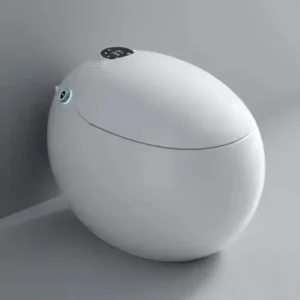 TWC028 Egg-Shaped White Digital Intelligent Smart Toilet