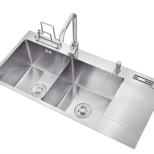 Double Bowl Single Short Tray Handmade Kitchen Sink