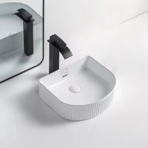 400x350mm White Zebra  Counter-top Basin