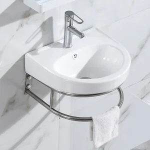 400x350mm Round Stainless Hanging wall-hung basin