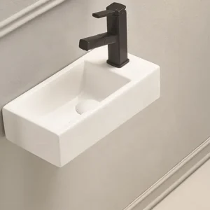 450x260mm White Side Counter-top Basin