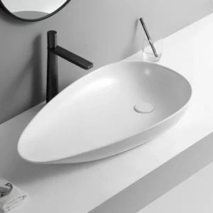 500x380mm White Modern Counter-top Basin