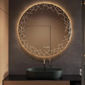 600mm Round Designers Multi-light Led Mirrors