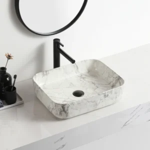 480x370mm Carrara White Counter-top Basin