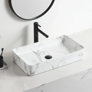 600x380mm Carrara White Counter-top Basin